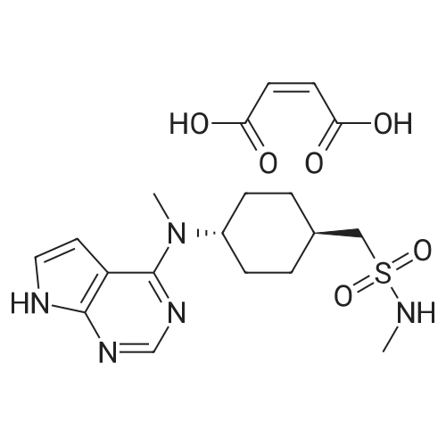 N-methyl-1-(trans-4-(methyl(7H-pyrrolo[2,3-d]pyrimidin-4-yl)amino)cyclohexyl)methanesulfonamide maleate(1:x)