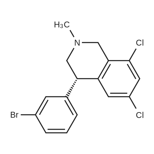 (S)-4-(3-Bromophenyl)-6,8-dichloro-2-methyl-1,2,3,4-tetrahydroisoquinoline