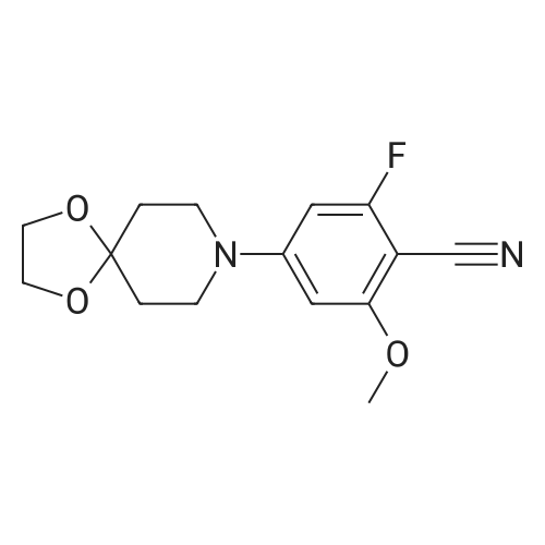 2-Fluoro-6-methoxy-4-(1,4-dioxa-8-azaspiro[4.5]decan-8-yl)benzonitrile