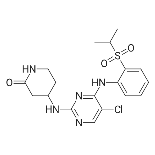 4-((5-Chloro-4-((2-(isopropylsulfonyl)phenyl)amino)pyrimidin-2-yl)amino)piperidin-2-one