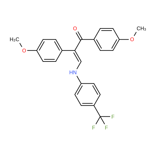 692287-94-8| (2E)-1,2-Bis(4-methoxyphenyl)-3-{[4-(trifluoromethyl ...