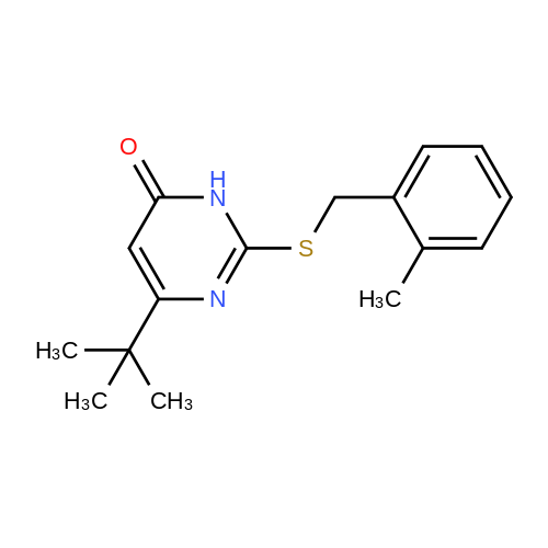 439111-68-9| 6-tert-Butyl-2-{[(2-methylphenyl)methyl]sulfanyl}-3,4 ...