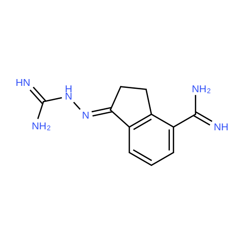 (E)-2-(4-Carbamimidoyl-2,3-dihydro-1H-inden-1-ylidene)hydrazinecarboximidamide