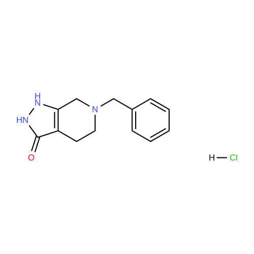 6-Benzyl-1,2,4,5,6,7-hexahydro-3H-pyrazolo[3,4-c]pyridin-3-one hydrochloride