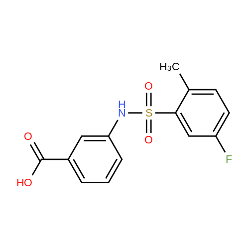 406927-79-5| 3-(5-Fluoro-2-methylbenzenesulfonamido)benzoic acid| Ambeed