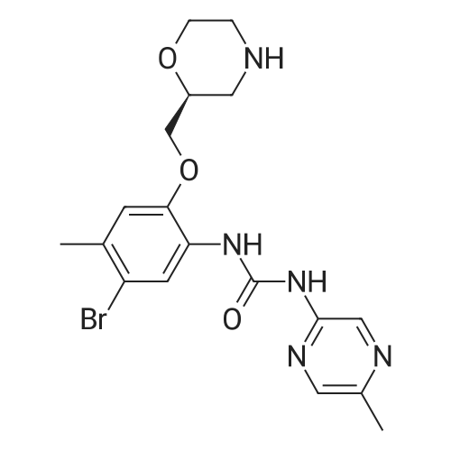 (S)-1-(5-Bromo-4-methyl-2-(morpholin-2-ylmethoxy)phenyl)-3-(5-methylpyrazin-2-yl)urea