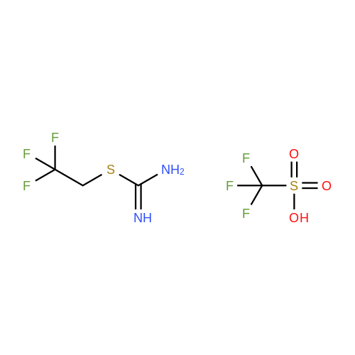[(2,2,2-Trifluoroethyl)sulfanyl]methanimidamide, trifluoromethanesulfonic acid