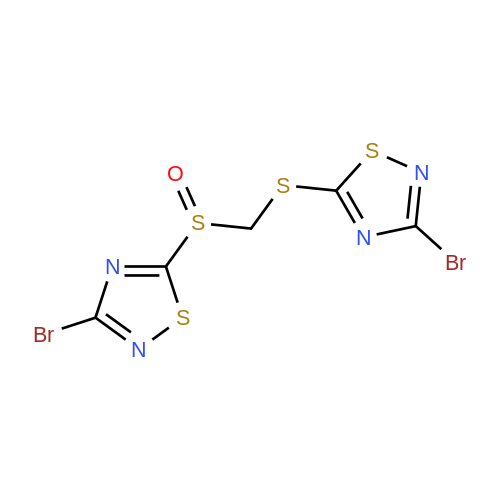 3-Bromo-5-((((3-bromo-1,2,4-thiadiazol-5-yl)sulfinyl)methyl)thio)-1,2,4-thiadiazole