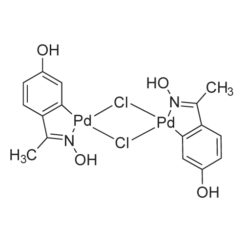 Di-μ-chlorobis[5-hydroxy-2-[1-(hydroxyimino-κN)ethyl]phenyl-κC]palladium(II) dimer