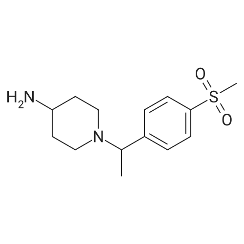 1-(1-(4-(Methylsulfonyl)phenyl)ethyl)piperidin-4-amine